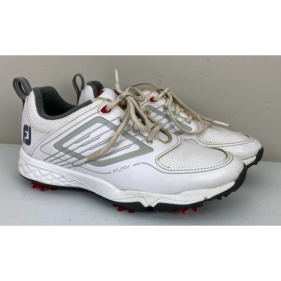 FootJoy Shoes Youth Boys Footjoy Fj Fury 4527 White Athletic Golf
